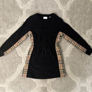 Burberry Kids Black Vintage Check Dress